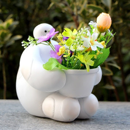 手捧花束的大白 感动神器